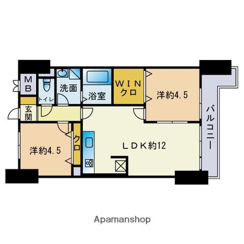 シティマンション平尾Ⅱ(2LDK/5階)の間取り写真
