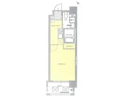 アクアシティ大博通(1K/9階)の間取り写真