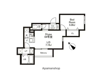 CHERIM南福岡Ⅴ(1LDK/2階)の間取り写真
