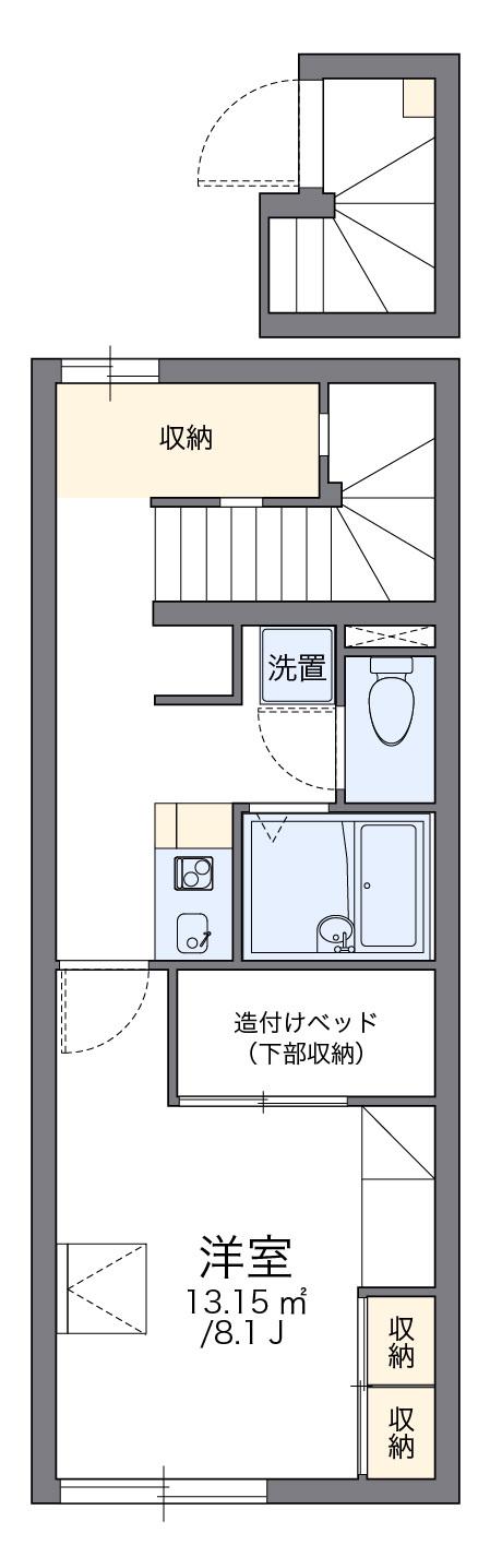 レオパレスクレオ(1K/2階)の間取り写真