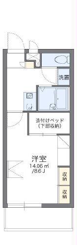 レオパレスドリーム(1K/3階)の間取り写真
