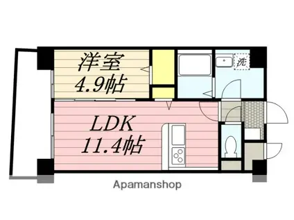 サンラルーチェ博多南(1LDK/8階)の間取り写真