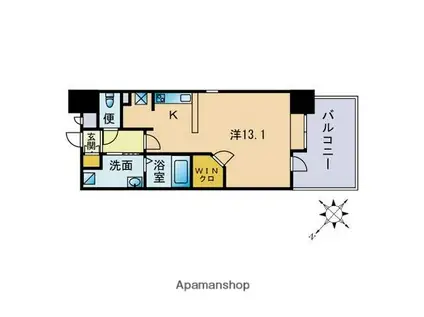 サムティ天神南(ワンルーム/3階)の間取り写真