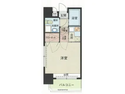 エステート・モア・警固(1K/7階)の間取り写真