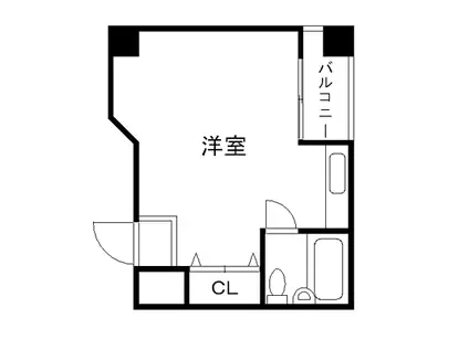 LIVEMAX ANGEL(ワンルーム/2階)の間取り写真