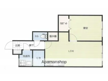 ライオンズマンション舞鶴第2(2SDK/5階)の間取り写真
