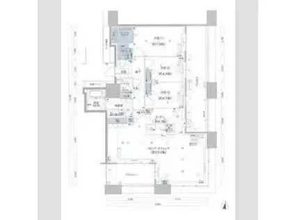 アイランドシティオーシャン&フォレストタワーレジデンスイースト棟(3LDK/32階)の間取り写真