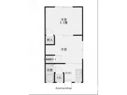 スパークルハイツ(2K/2階)の間取り写真