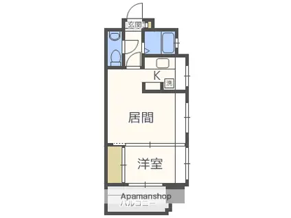 エステート・モア・平尾公園通(1LDK/10階)の間取り写真