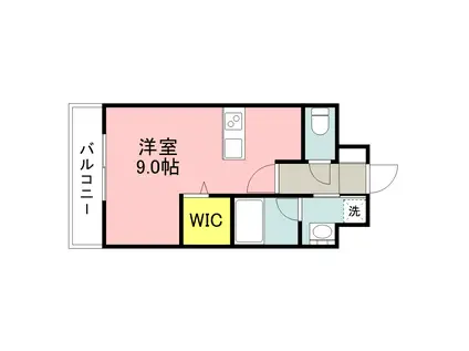 エンクレストベイサイド通(1K/5階)の間取り写真