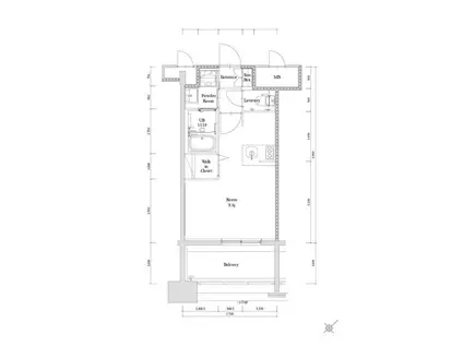 エンクレスト博多駅南GRACE(ワンルーム/6階)の間取り写真