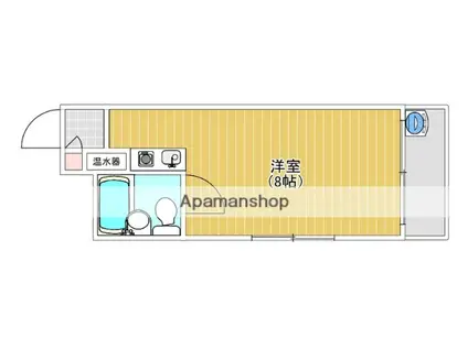 ハッピーエステートモア大濠(ワンルーム/5階)の間取り写真