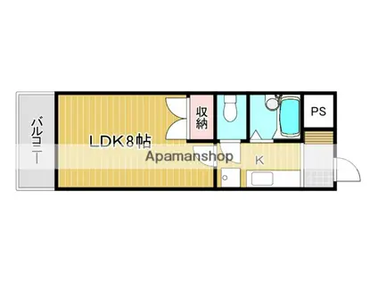 RISO到津(1K/12階)の間取り写真