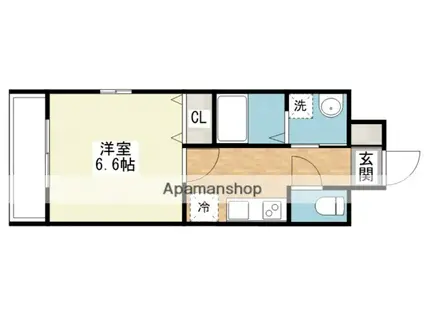 MDIミルファルコ下曽根駅前(1K/7階)の間取り写真