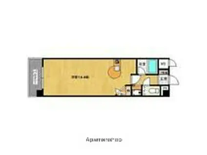 朝日プラザ小倉足立(ワンルーム/4階)の間取り写真