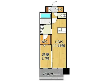 LEGEND高見(1LDK/2階)の間取り写真