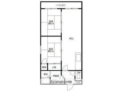 サンシャイン10(ワンルーム/5階)の間取り写真