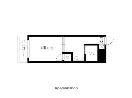レジデンス連歌屋(1K/3階)の間取り写真