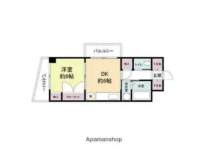 CITY SPIRE春日南(1DK/7階)の間取り写真