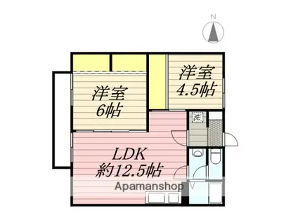 プレジールSUGU(2LDK/1階)の間取り写真