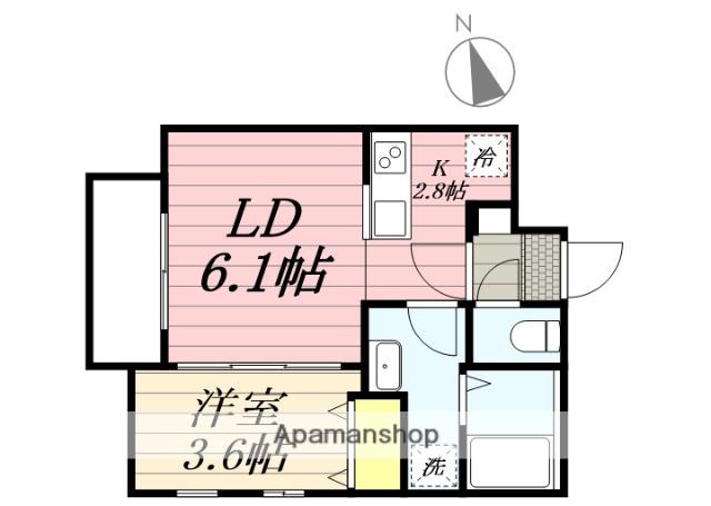 CHERIM西鉄久留米Ⅳ(1LDK/3階)の間取り写真