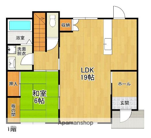 筑豊本線 原田駅(福岡) 徒歩22分 2階建 築26年(4LDK)の間取り写真