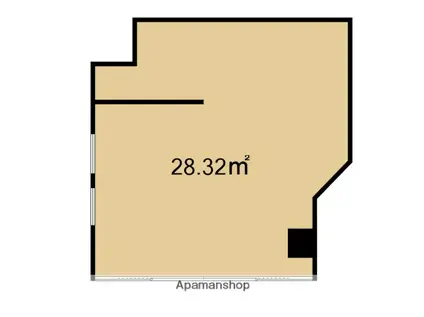 八女プラザマンスリーアベニュー(ワンルーム/1階)の間取り写真