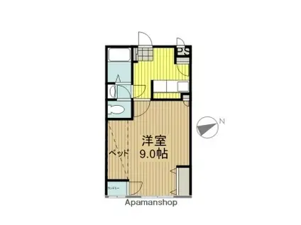 ハイデンス和泉(1K/3階)の間取り写真