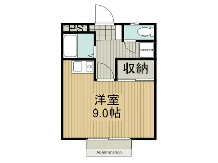 パークハウス一条(ワンルーム/2階)の間取り写真