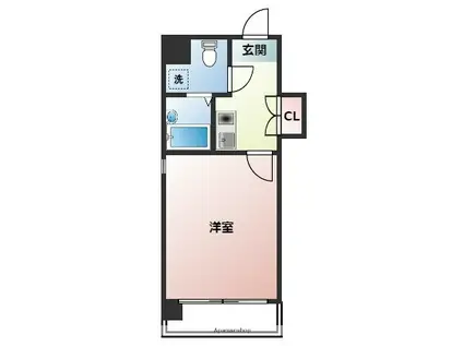 セリエ平尾(1K/6階)の間取り写真