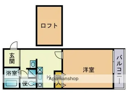 メゾン・グラシアⅠ(1K/1階)の間取り写真