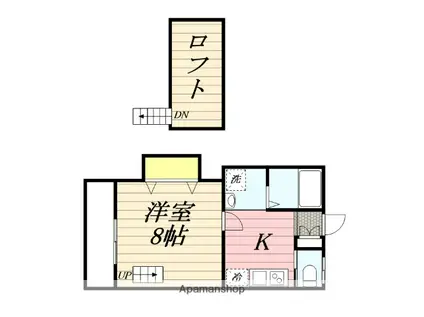 グレイスハイツ石井(1K/1階)の間取り写真