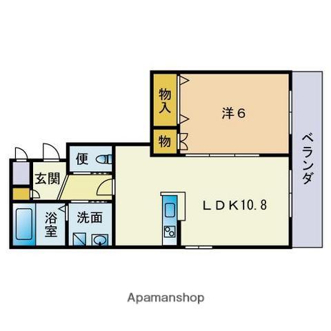 メゾンド・オーブ(1LDK/3階)の間取り写真
