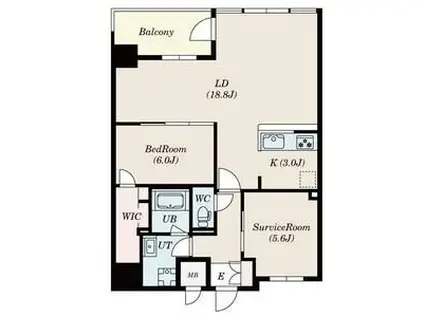 S-RESIDENCE伊都ATTIRANT(3LDK/13階)の間取り写真