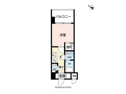 サヴォイ ル・プルミエ パリエ(1K/11階)の間取り写真