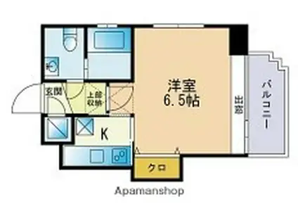 エステート・モア・大濠公園通(1K/9階)の間取り写真