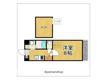 グレースパーク(1K/5階)の間取り写真