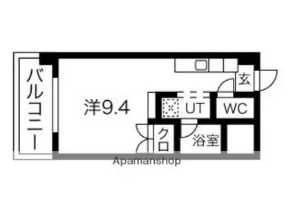 サルヴァトーレ今宿(ワンルーム/2階)の間取り写真