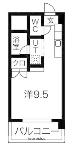 サルヴァトーレ今宿(ワンルーム/5階)の間取り写真