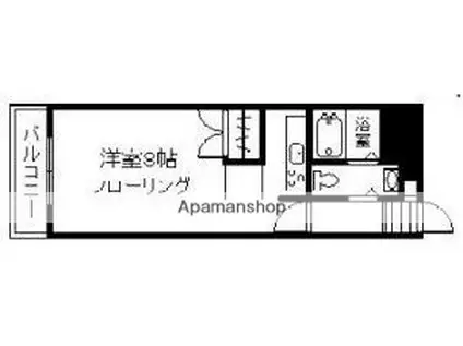 エステート長尾(ワンルーム/4階)の間取り写真