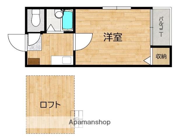 エスペランサ(1K/2階)の間取り写真