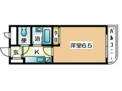 PLイースト田島(1K/3階)の間取り写真