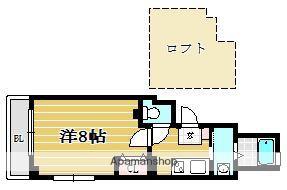 マイトリー天神東(1K/3階)の間取り写真