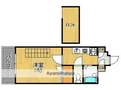 ケイハウス21(1K/3階)の間取り写真
