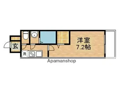 D.CLAREST MELDIA早良街道(1K/10階)の間取り写真