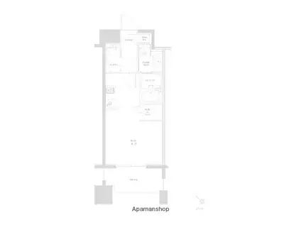 新品きマンション住吉11(ワンルーム/7階)の間取り写真