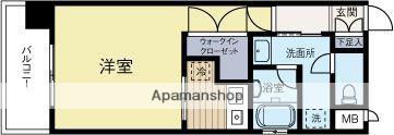 アソシアグロッツォ博多(1K/8階)の間取り写真