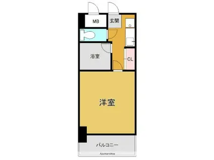 ピュアドーム博多アクティオ(ワンルーム/5階)の間取り写真