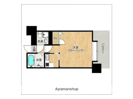 エステート・モア・平尾パージュ(1K/9階)の間取り写真