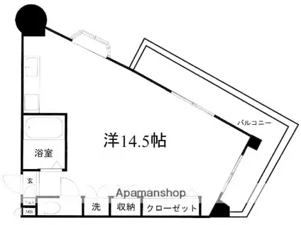 ドリーム六本松(ワンルーム/7階)の間取り写真
